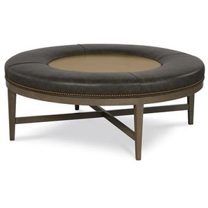 Redford 48" Round Ottoman - Pouf by Century Furniture