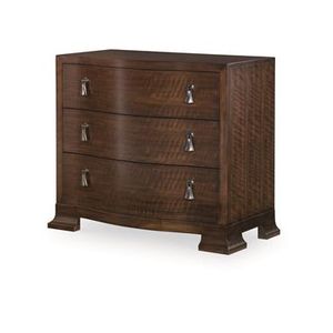 Frasier Serpentine Nightstand - Brunette - Cabinet by Century Furniture