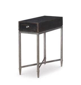 Charles Chairside Table - Black Rustic - Armchair by Century Furniture