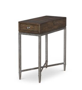 Charles Chairside Table - Brown Rustic - Armchair by Century Furniture