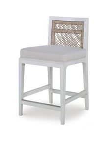 Pasadena Counter Stool - White/Natural/Flax - Stool by Century Furniture
