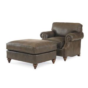 Leatherstone Ottoman - Pouf by Century Furniture