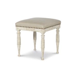 Sofía Stool - Swedish Scraped White - Stool by Century Furniture