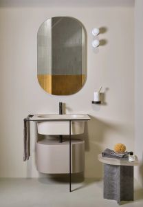 Kyros washbasin with cabinet - Washbasin by Ceramica Cielo