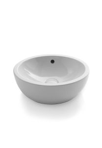 On top bowl with overflow - Washbasin by Ceramica Cielo