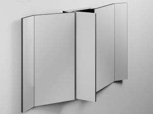 Pan mirror with central cabinet - Furniture accessories by Ceramica Cielo