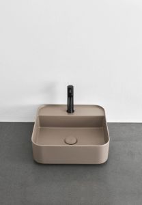 Shui Comfort square washbasin 45, with one hole 44x43 - Washbasin by Ceramica Cielo
