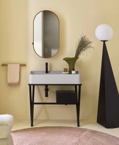 Siwa washbasin with cabinet - Washbasin by Ceramica Cielo