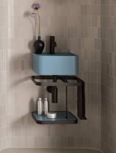 Square 35 washbasin with one hole - Washbasin by Ceramica Cielo