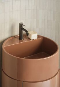 Tiberino round washbasin with one hole - Washbasin by Ceramica Cielo