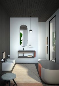Wall-hung washbasin 100 - Washbasin by Ceramica Cielo