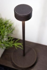 Rivetto Art - Leather Led table lamp - Table lamp by Chiaro di Luna