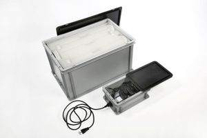 Rivetto Maxi transport container - Table lamp by Chiaro di Luna