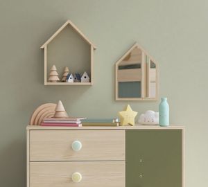 Montes Natural Spiegel-Set in Hausform - Styling by Cilek