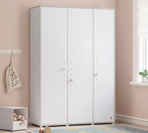 Montes White 3 Doors Wardrobe - wardrobe by Cilek