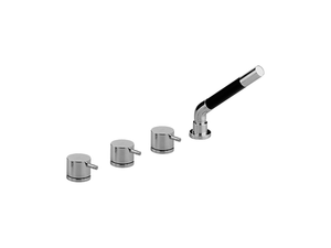 Deck-mounted 4-hole bath mixer LESS MINIMAL_LM000290 - Tap by Cisal