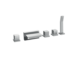 Deck-mounted 5-hole bath mixer ROADSTER ACCENT_RA000260 - Tap by Cisal