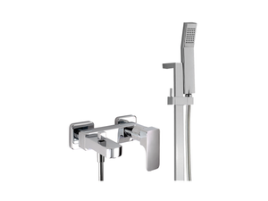 Single lever bath mixer, with shower set CUBIC_CU000062 - Shower by Cisal