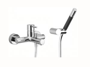 Single lever bath mixer, with shower set LESS MINIMAL_LM000121 - Shower by Cisal