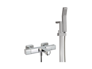 Thermostatic bath-shower mixer with sliding bar CUBIC_CUS21020 - Shower by Cisal