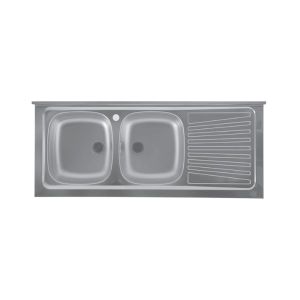 Lavello inox 2 vasche con piano - Cabinet by COLAVENE