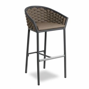 Dub Barstool Anthracite/Taupe - Stool by Contral