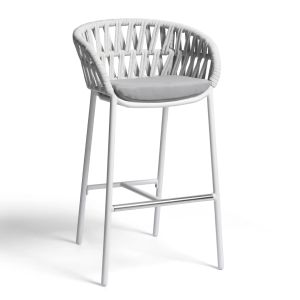 Manila Barstool White/Silver - Stool by Contral