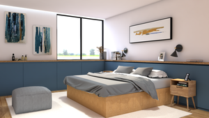 HAMBURG - Compact XL Bed Base - Bed frame by Corkbrick Europe