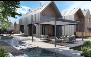 Bioclimatic pergolas Alba | Numerous configurations for a high-performance model | Corradi English - Accessories by Corradi