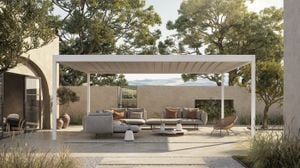 Butterfly | Pergola con telo a pantografo - Outdoor by Corradi