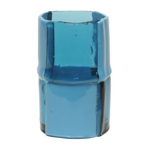 Bamboo Vase - Clear Light Blue, Matt Blue - Styling by corsi design