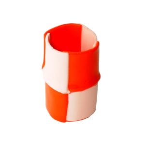 Bamboo Vase - Matt Orange And Matt Pink - Styling by corsi design