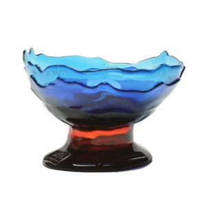 Big Collina Vase Extra Colour - Clear Blue, Blue And Dark Ruby - Styling by corsi design