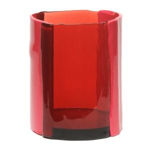 Four Lines Vase - Clear Fuchsia, Matt Fuchsia - Styling by corsi design