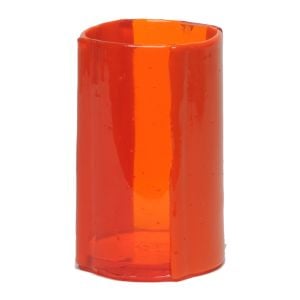 Four Lines Vase - Clear Orange, Matt Orange - Styling by corsi design