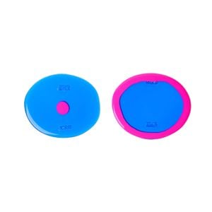 Set of 2 Table-Mates Small - Clear Celestial Blue, Fluo Fuchsia - Accessories by corsi design