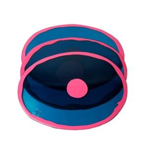 Table-Mates Placemat Set of Three RO - Clear Emerald, Fuchsia - Accessories by corsi design