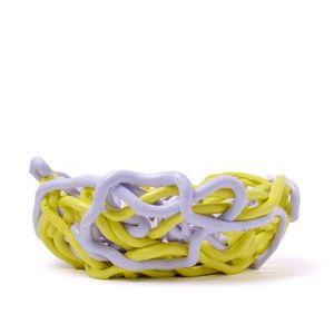 Tutti Frutti II Special Basket M - Lilac, Fluo Yellow - Accessories by corsi design