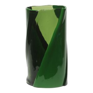 Twirl Vase - Clear Green, Matt Green - Styling by corsi design