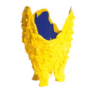Lava Vase - Matt Yellow And Blue - Styling by corsi design
