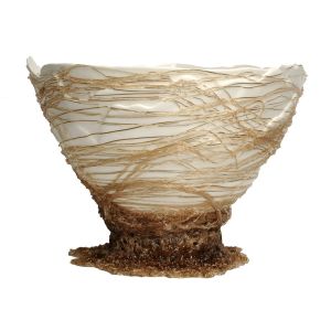 Ogiva Vase - Matt White And Clear - Styling by corsi design