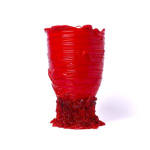 Spaghetti Vase - Matt Red, Clear Red - Styling by corsi design