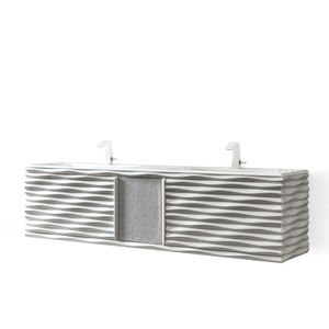 Ebon vanity unit - Washbasin cabinet by CorteZari