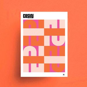 Graphic poster - Orange Blush - Styling by COSIN Paris