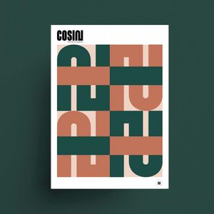 Graphic poster - Sienna - Styling by COSIN Paris