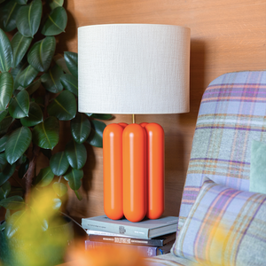 The large Charlotte Lamp - Pop Orange - Table lamp by COSIN Paris