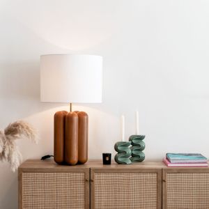 The small Ganache candle holder - Almond Green - Styling by COSIN Paris