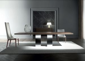 SOHO - Rectangular wooden table _ Costantini Pietro