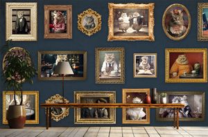 CAT FRAMES - Wallpaper by Creative Space