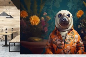 HAPPY SEAL - Wallpaper by Creative Space